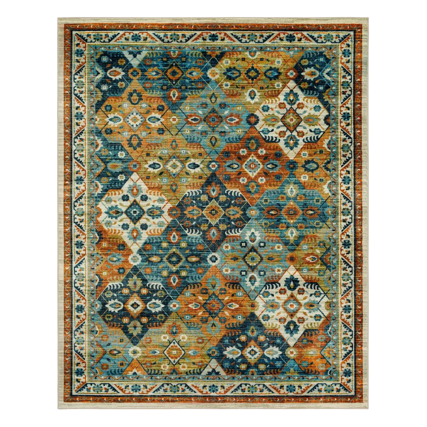 Plow & Hearth Area Rugs>Hazel Mountain SmartStrand Rug, 5' x 8' Multi