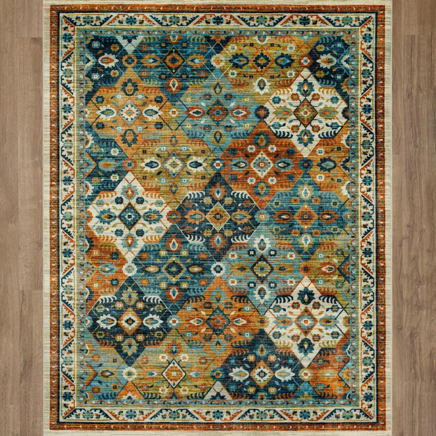 Plow & Hearth Area Rugs>Hazel Mountain SmartStrand Rug, 5' x 8' Multi
