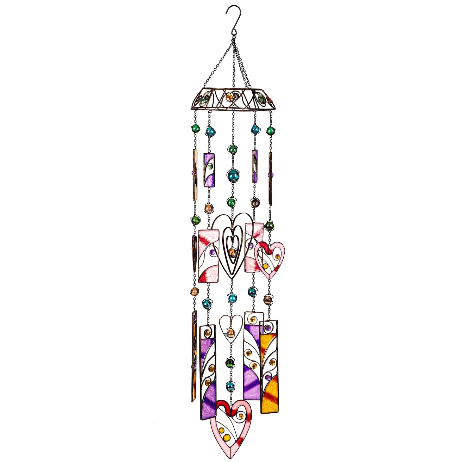 Plow & Hearth Wind Chimes & Mobiles>Hearts & Shapes Wind Chime