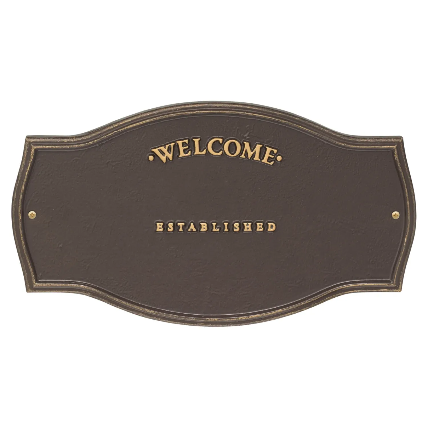 Plow & Hearth Address Signs & Wall Plaques>Heirloom Personalized Welcome Wall Plaque