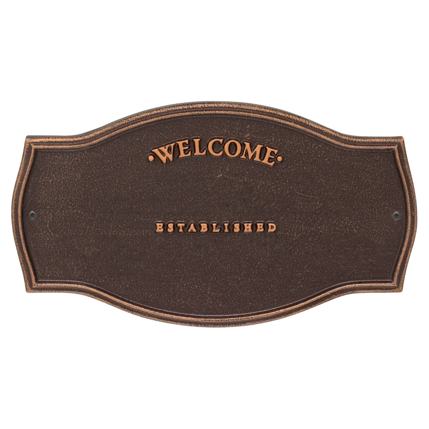 Plow & Hearth Address Signs & Wall Plaques>Heirloom Personalized Welcome Wall Plaque