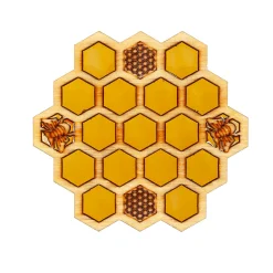 Plow & Hearth Coffee & Tea Cups|Cleaning Supplies>Honeycomb Coasters, Set of 4