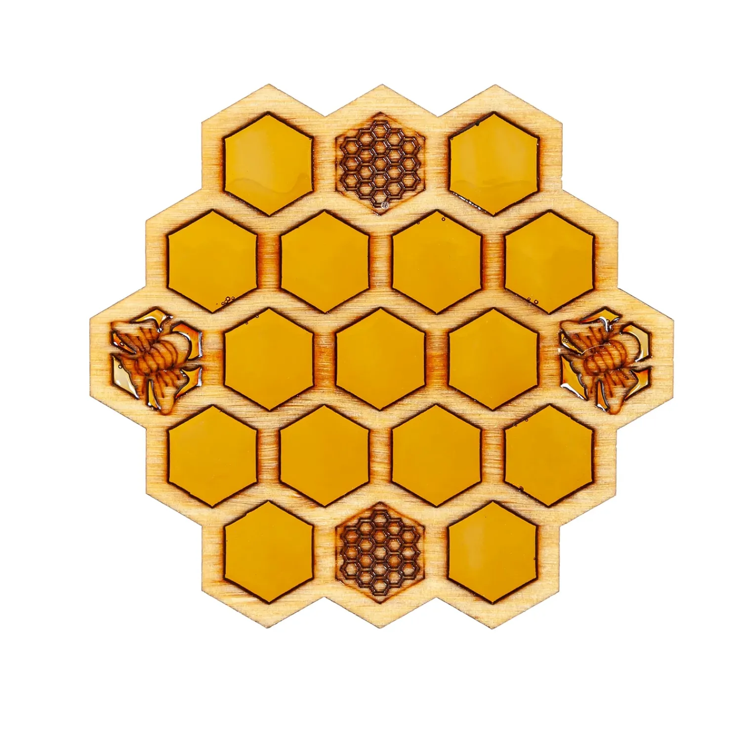 Plow & Hearth Coffee & Tea Cups|Cleaning Supplies>Honeycomb Coasters, Set of 4