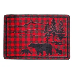 Plow & Hearth Area Rugs>Huntington Bear Buffalo Check Rug, 3'10" x 5'4"