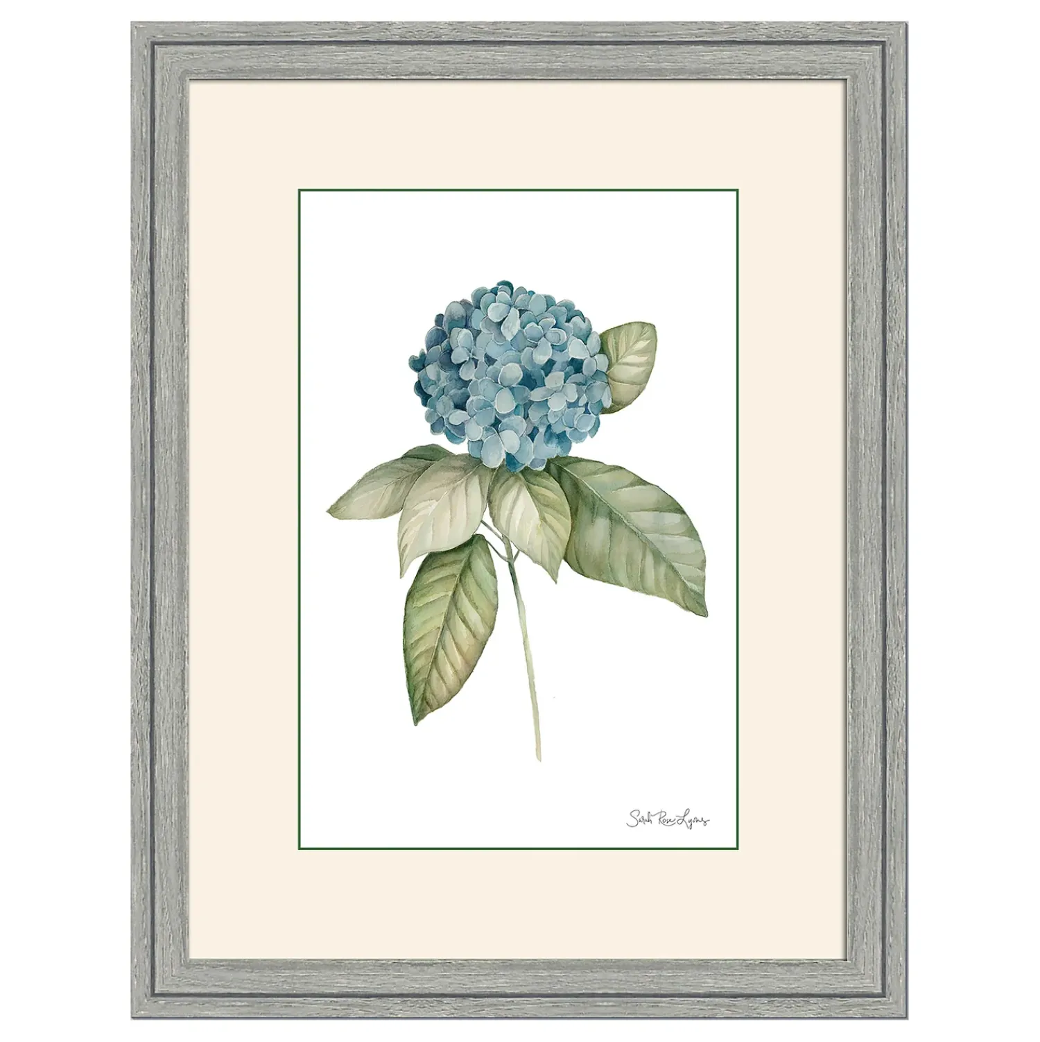 Plow & Hearth Wall Art>Hydrangea Framed Wall Art Painting