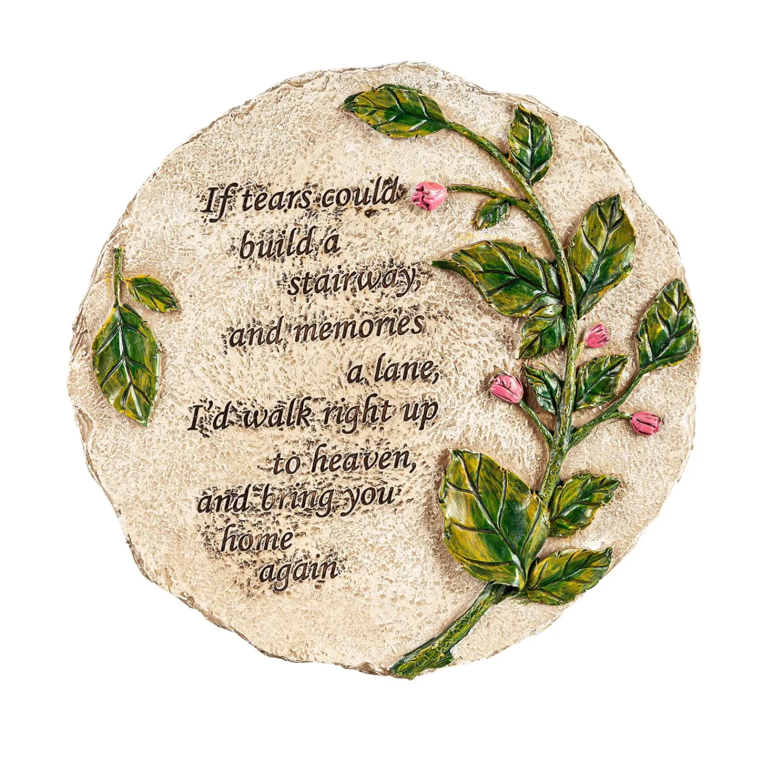 Plow & Hearth Pathways & Stepping Stones|Memorial & Garden Plaques>If Tears Can Build a Stairway Garden Stone