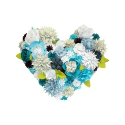 Plow & Hearth Outdoor Throw Pillows|Decorative Pillows>Indoor/Outdoor Bouquet Heart Pillow