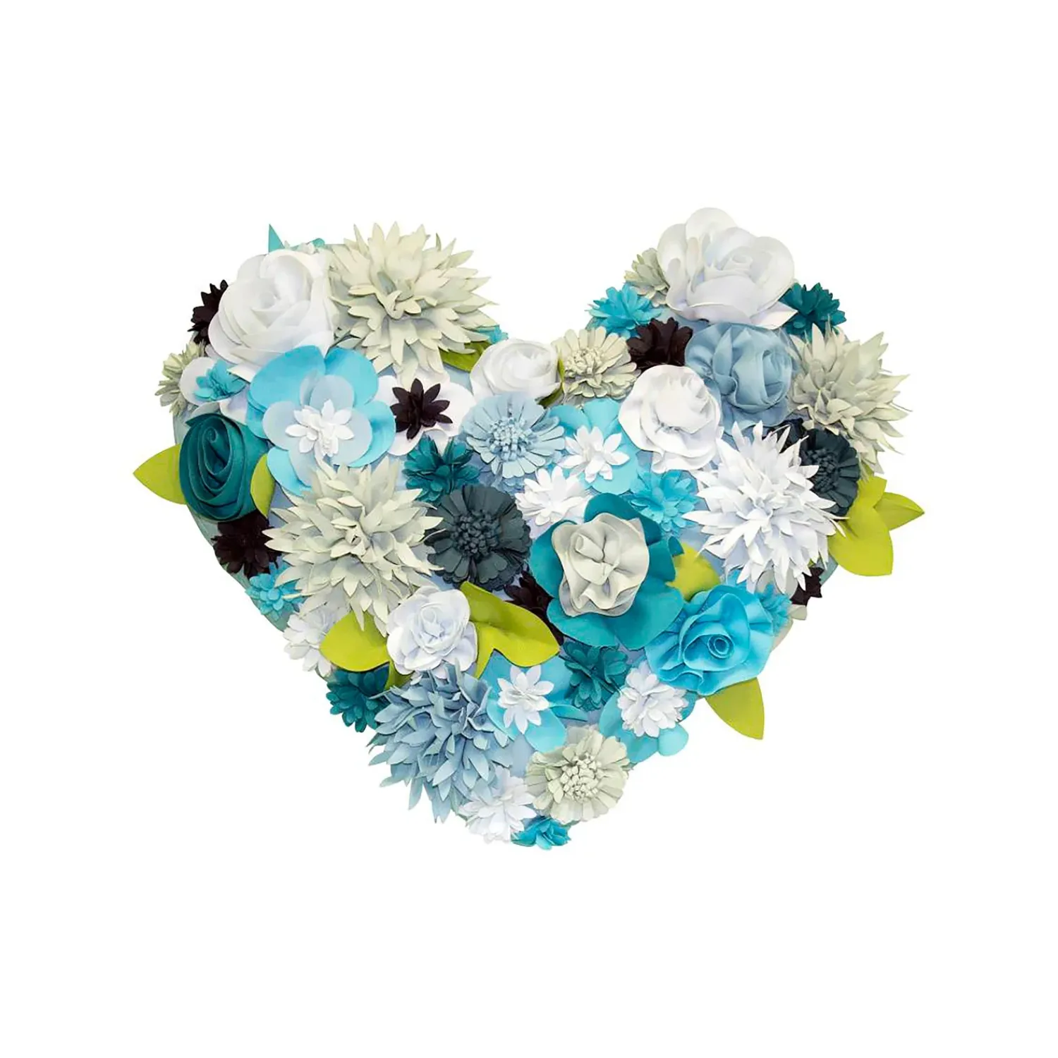 Plow & Hearth Outdoor Throw Pillows|Decorative Pillows>Indoor/Outdoor Bouquet Heart Pillow