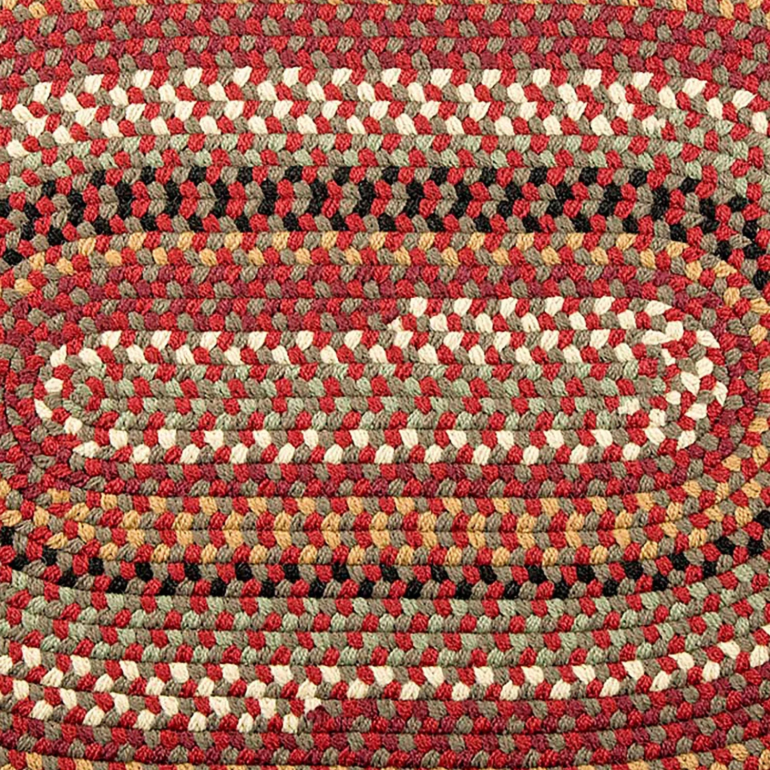 Plow & Hearth Area Rugs>Indoor/Outdoor Braided Polypro Roanoke Rug, 8' dia. Round