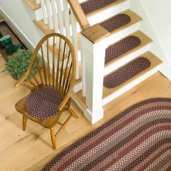 Plow & Hearth Stair Treads|Braided Rugs>Indoor/Outdoor Braided Polypro Roanoke Stair Treads, Set of 4