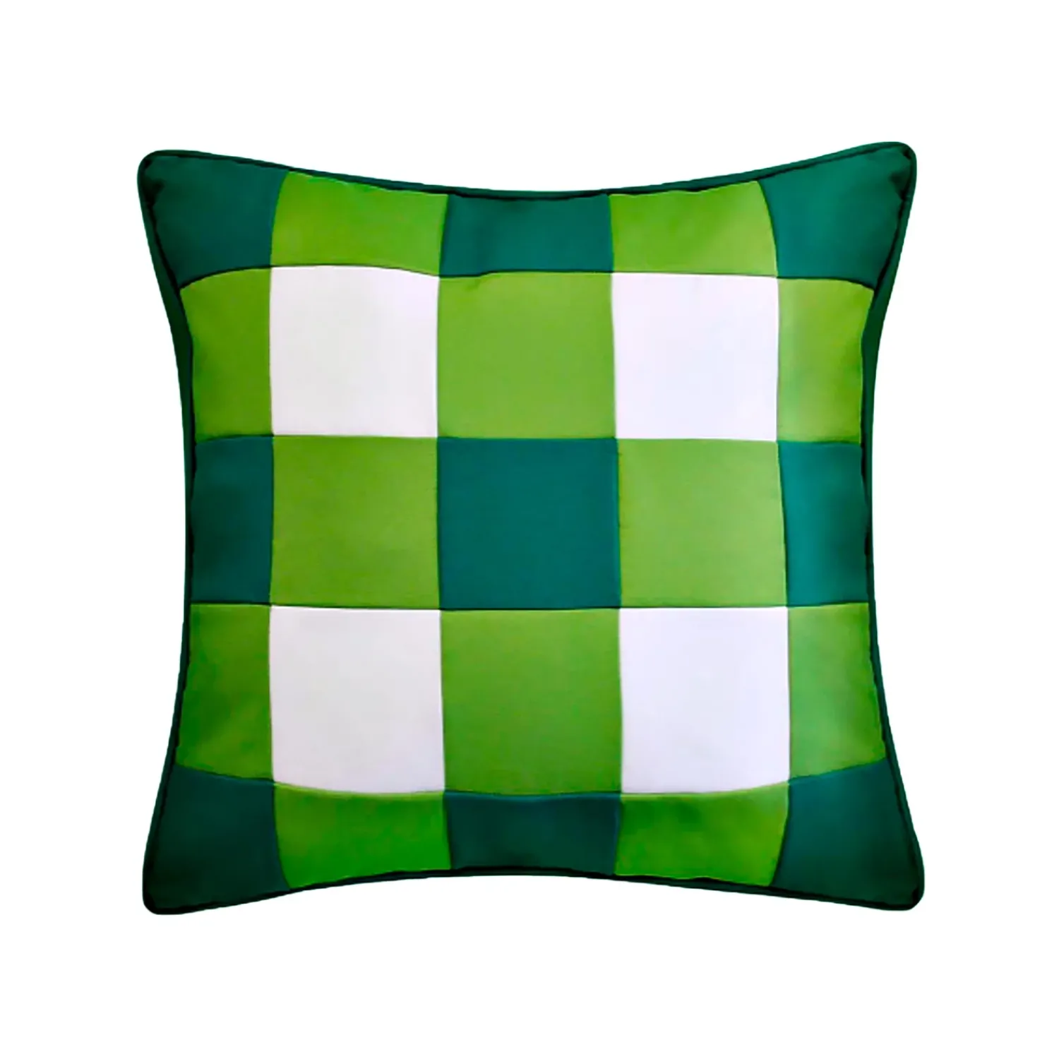 Plow & Hearth Outdoor Throw Pillows|Decorative Pillows>Indoor/Outdoor Bright Buffalo Plaid Throw Pillow