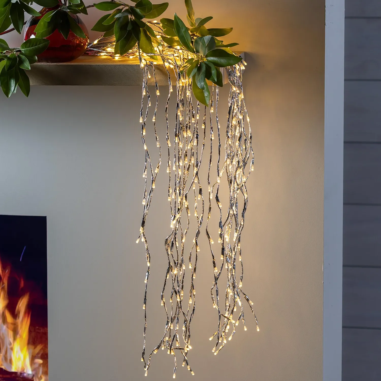 Plow & Hearth String Lights|Lighted Trees & Garlands>Indoor/Outdoor Cascade Lights, Large