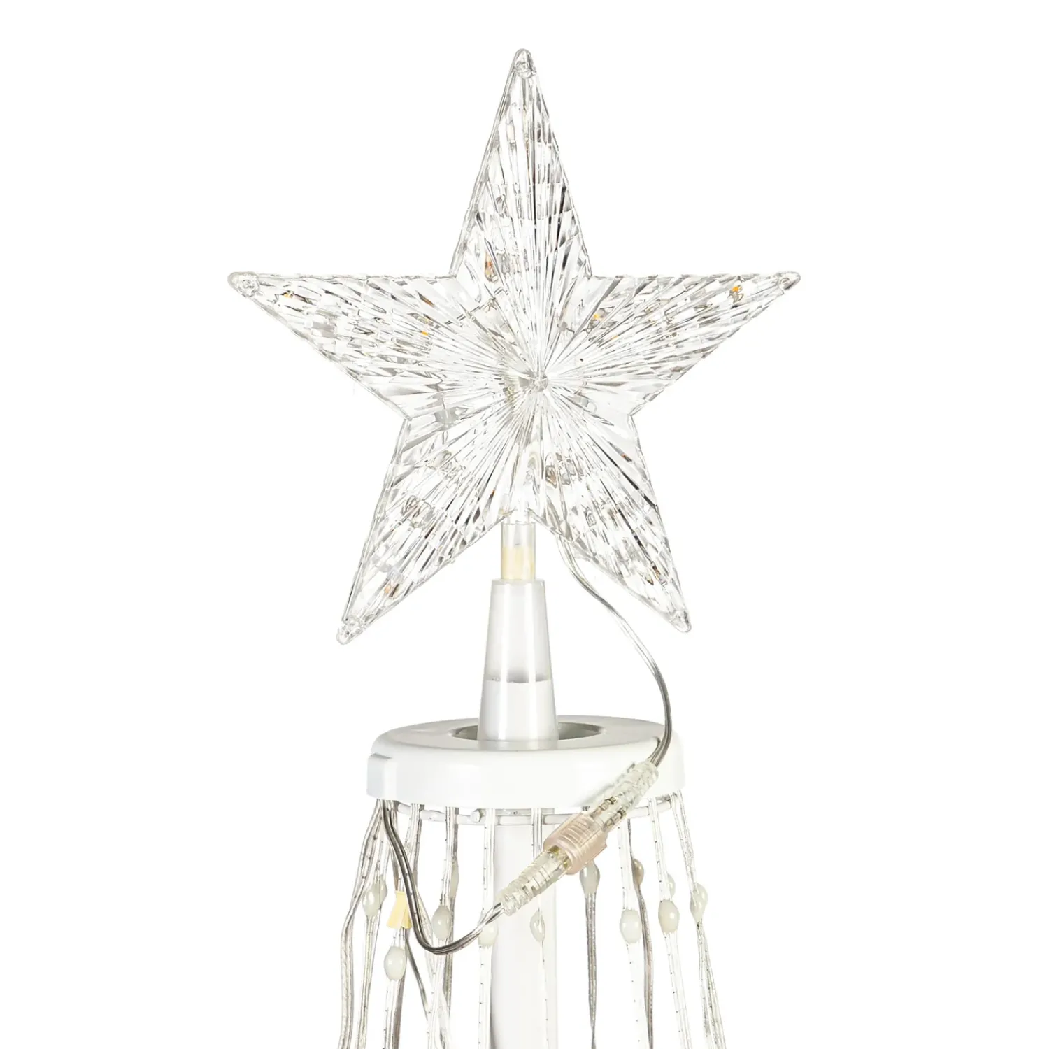 Plow & Hearth Lighted Trees & Garlands>Indoor/Outdoor Christmas Tree Cone with Multicolor Lights, Tall