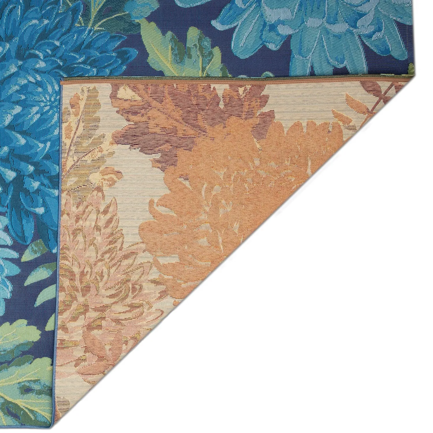 Plow & Hearth Area Rugs>Indoor/Outdoor Chrysanthemum Polypropylene Rug, 4'10" x 7'6"