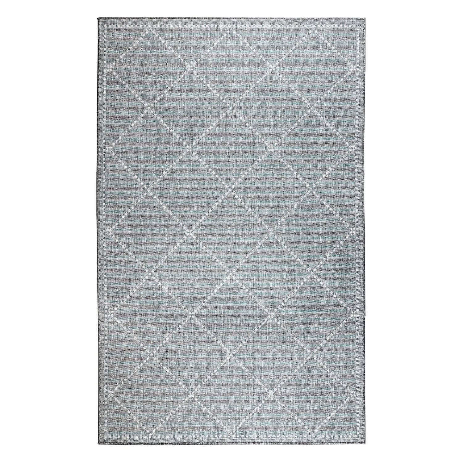 Plow & Hearth Area Rugs>Indoor/Outdoor Diamonds Rug, 39" x 59"
