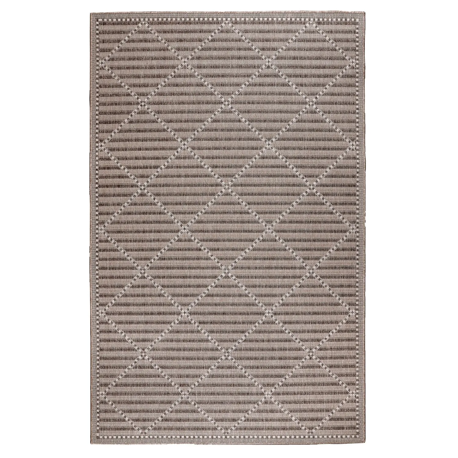 Plow & Hearth Area Rugs>Indoor/Outdoor Diamonds Rug, 39" x 59"