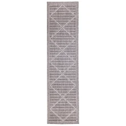 Plow & Hearth Runners>Indoor/Outdoor Diamonds Rug, 23" x 7'6" Runner