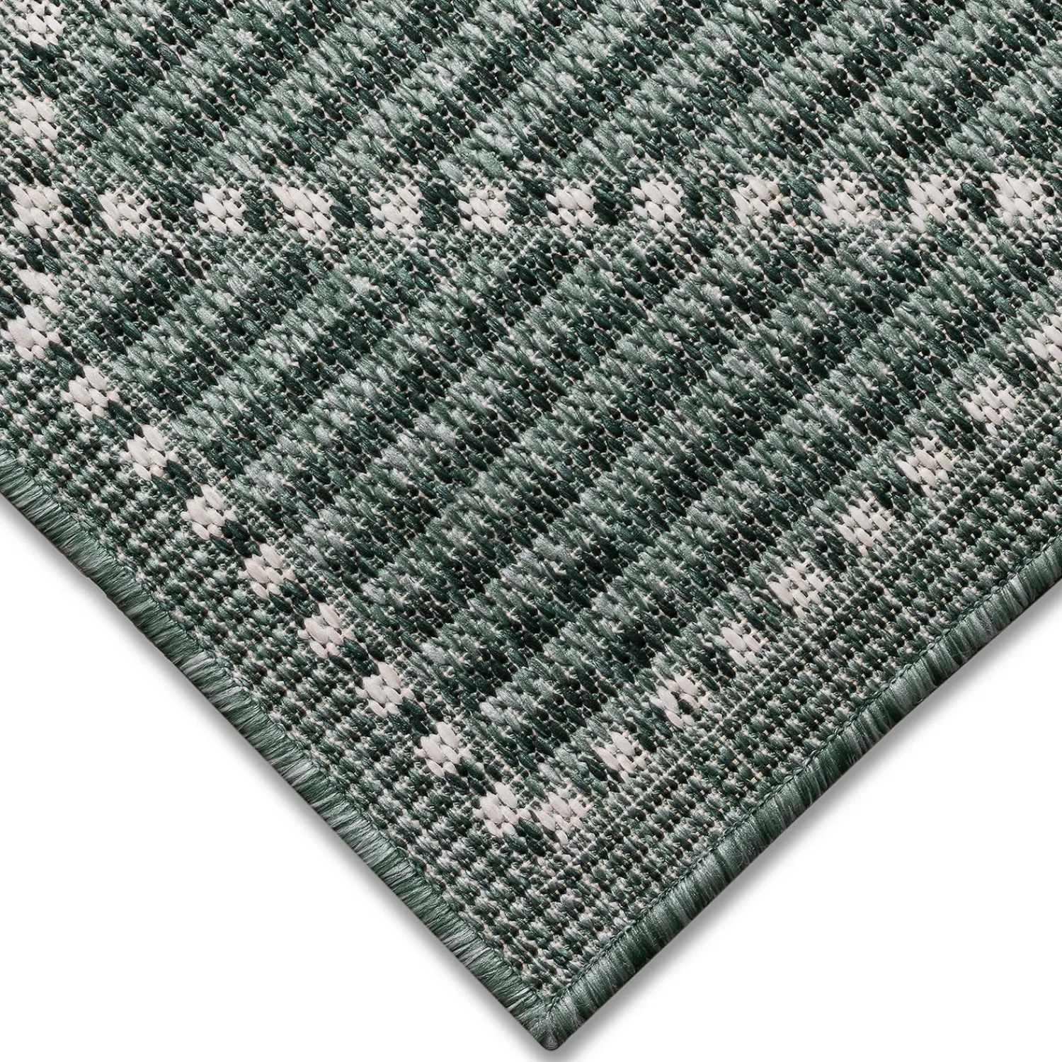 Plow & Hearth Runners>Indoor/Outdoor Diamonds Rug, 23" x 7'6" Runner