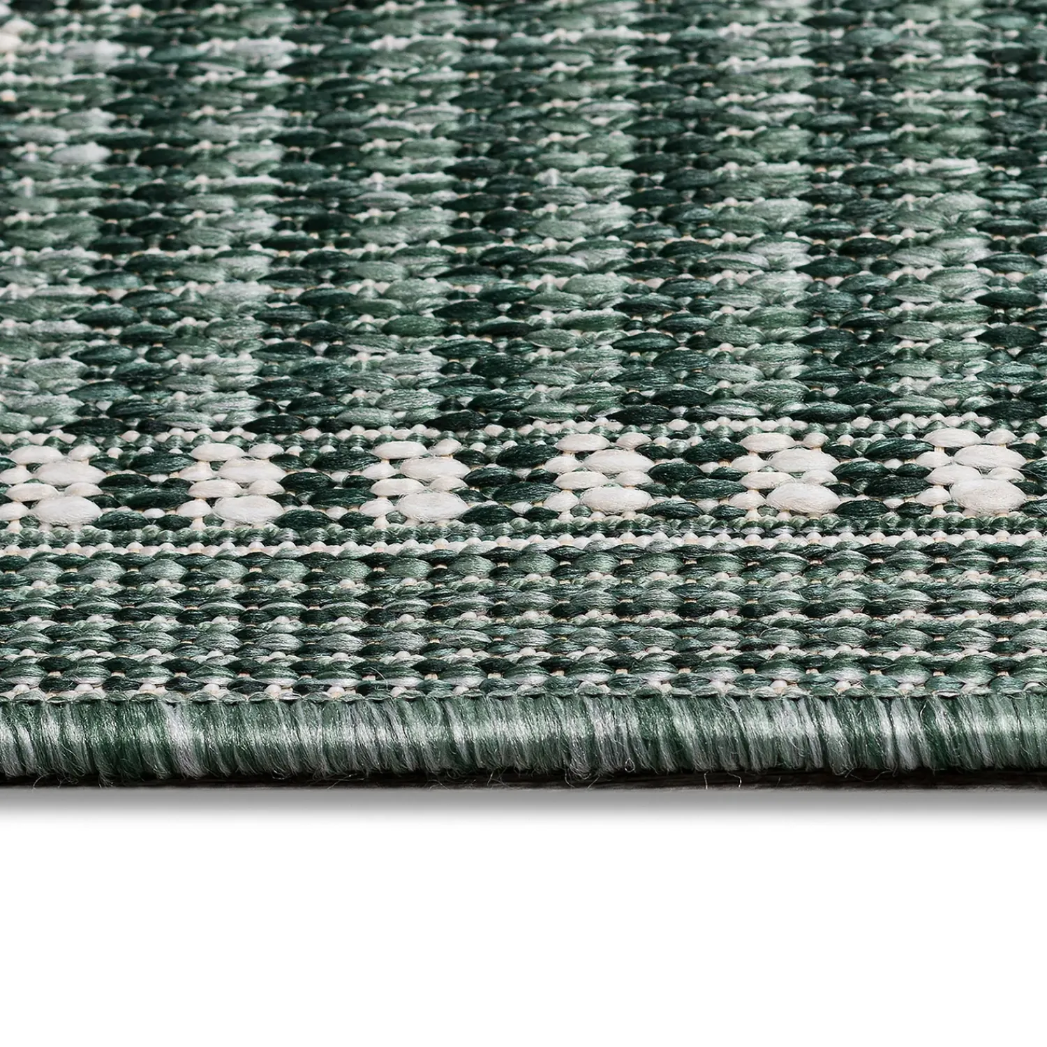 Plow & Hearth Runners>Indoor/Outdoor Diamonds Rug, 23" x 7'6" Runner