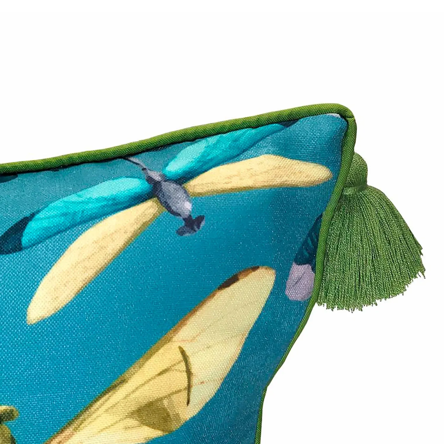 Plow & Hearth Decorative Pillows>Indoor/Outdoor Dragonfly Throw Pillow with Tassels
