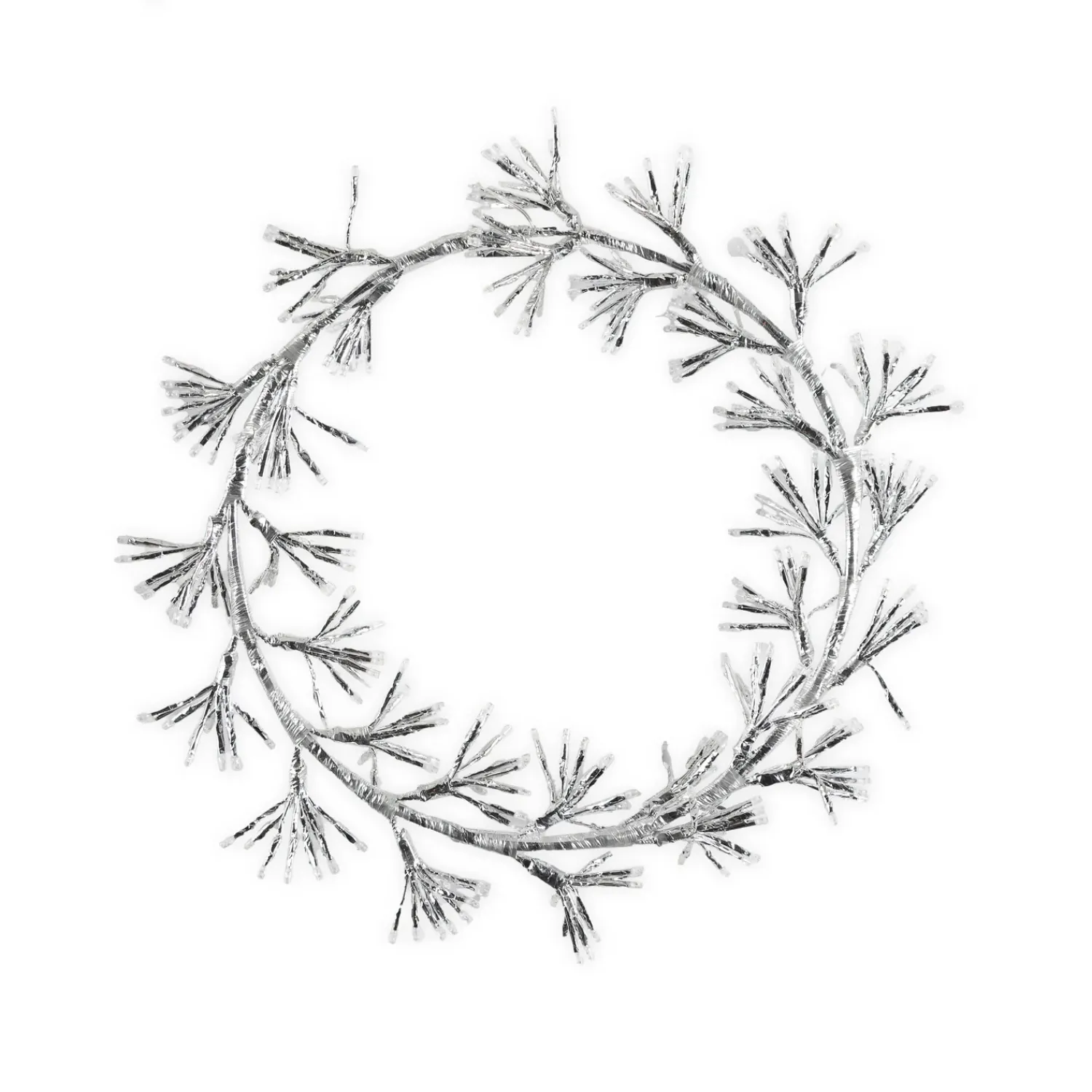 Plow & Hearth Wreaths|Lighted Accents>Indoor/Outdoor Electric Lighted Wreath Holiday Decoration