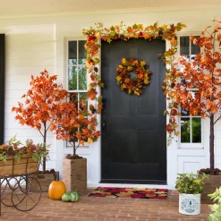 Plow & Hearth Lighted Trees & Garlands><noscript><img width=