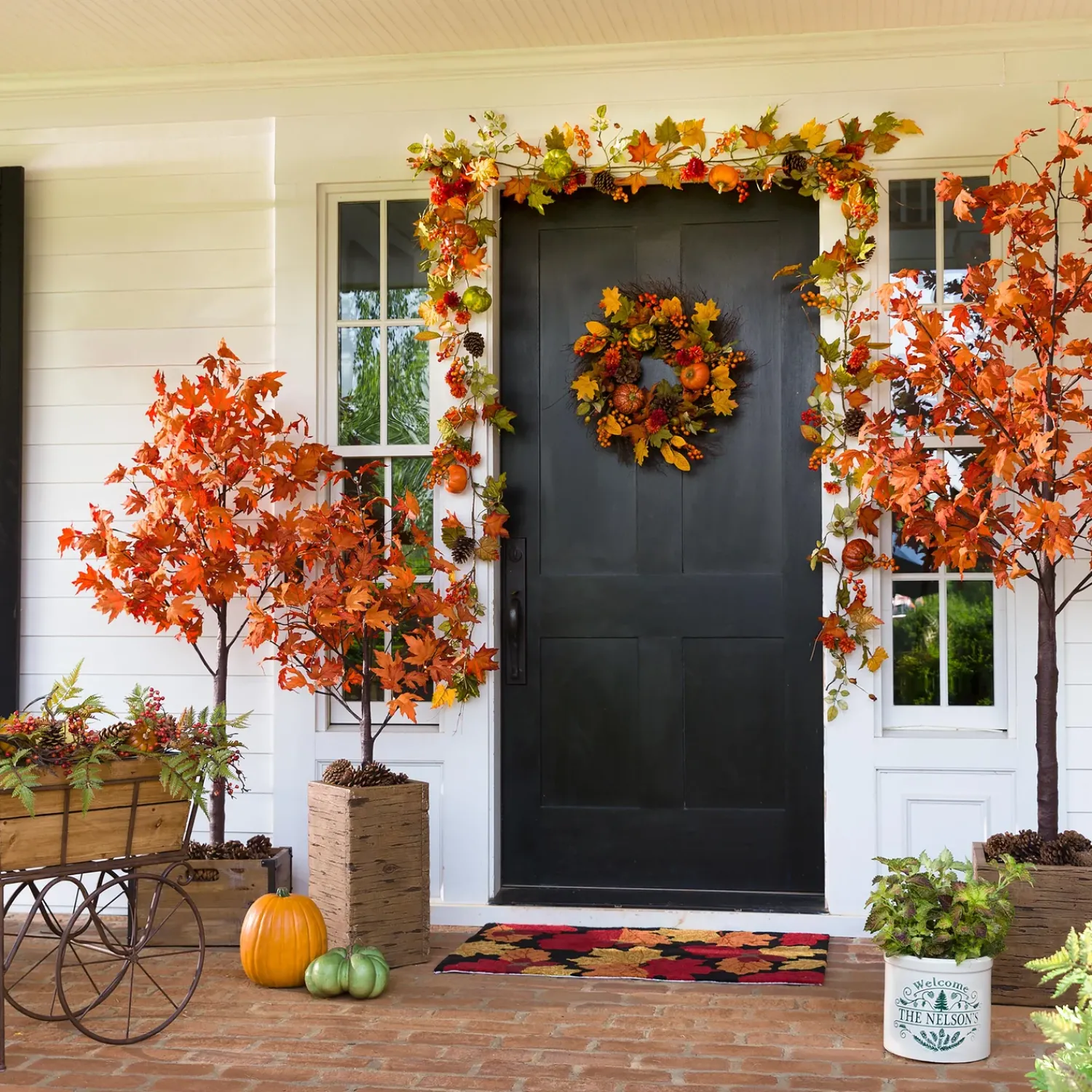 Plow & Hearth Lighted Trees & Garlands>Indoor/Outdoor Electric Lighted Maple Tree, 6'H with 96 Lights