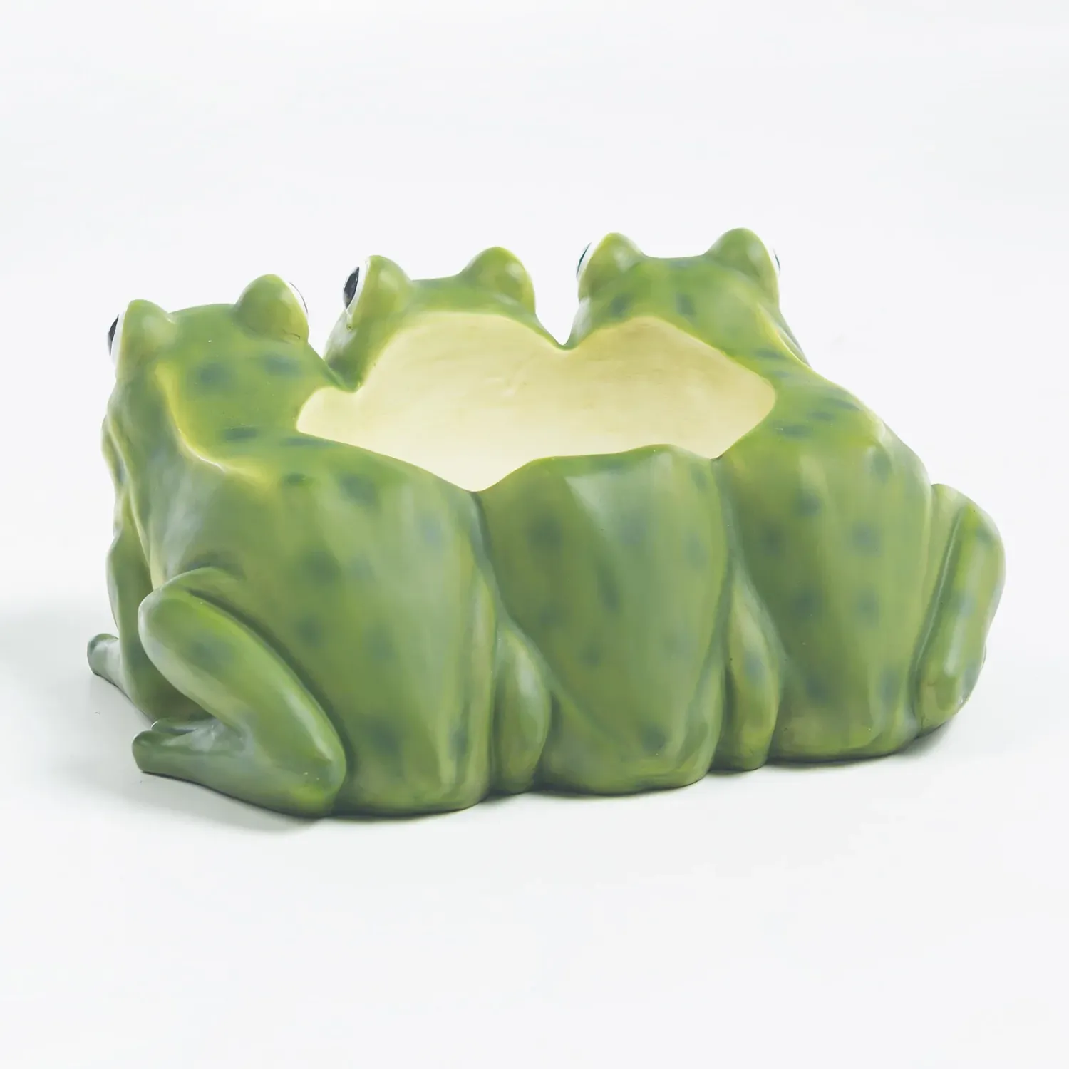Plow & Hearth Planters & Plant Stands>Indoor/Outdoor Frogs Triplets Planter for Flowers or Herbs
