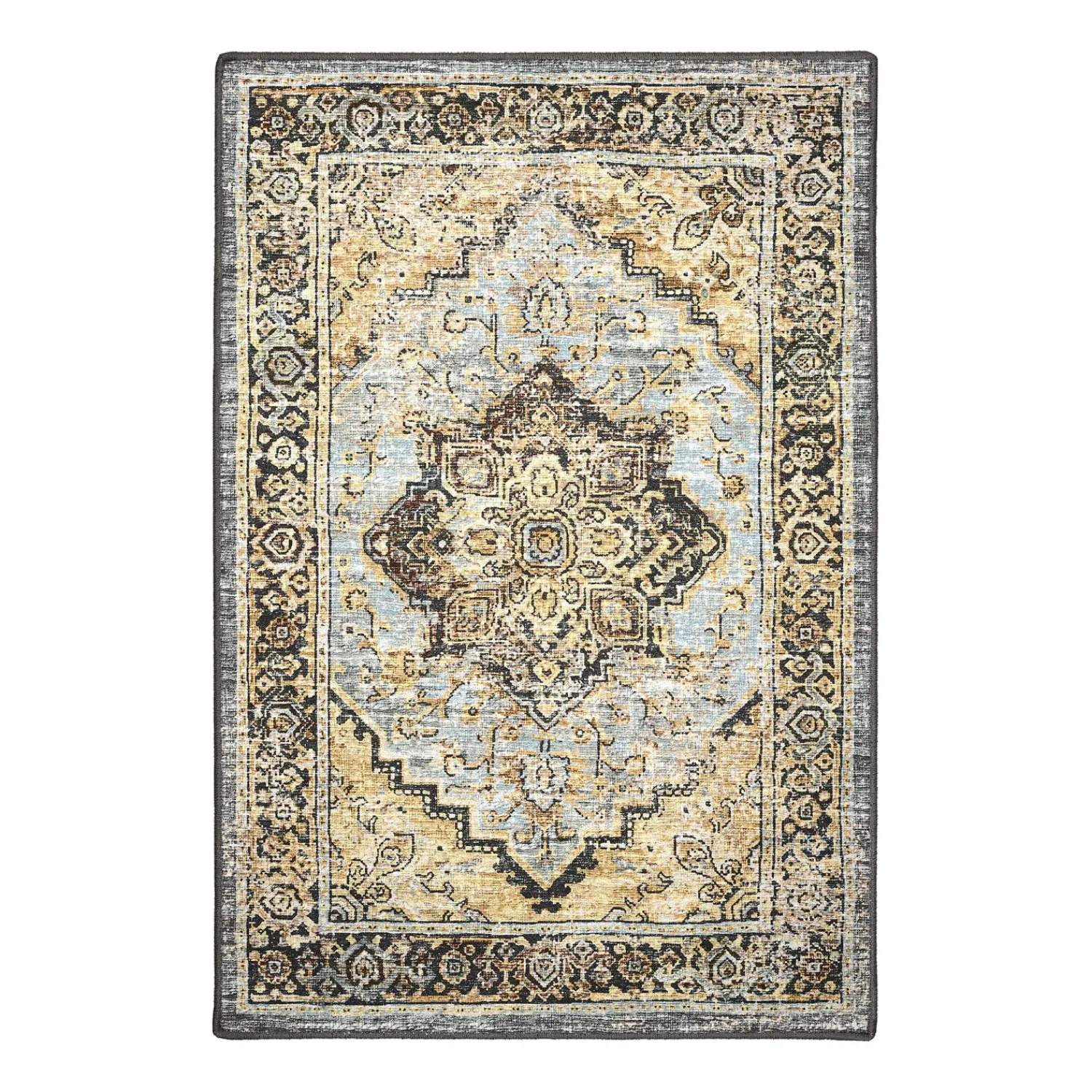 Plow & Hearth Area Rugs>Indoor/Outdoor Graves Mill Medallion Rug, 3' x 5'