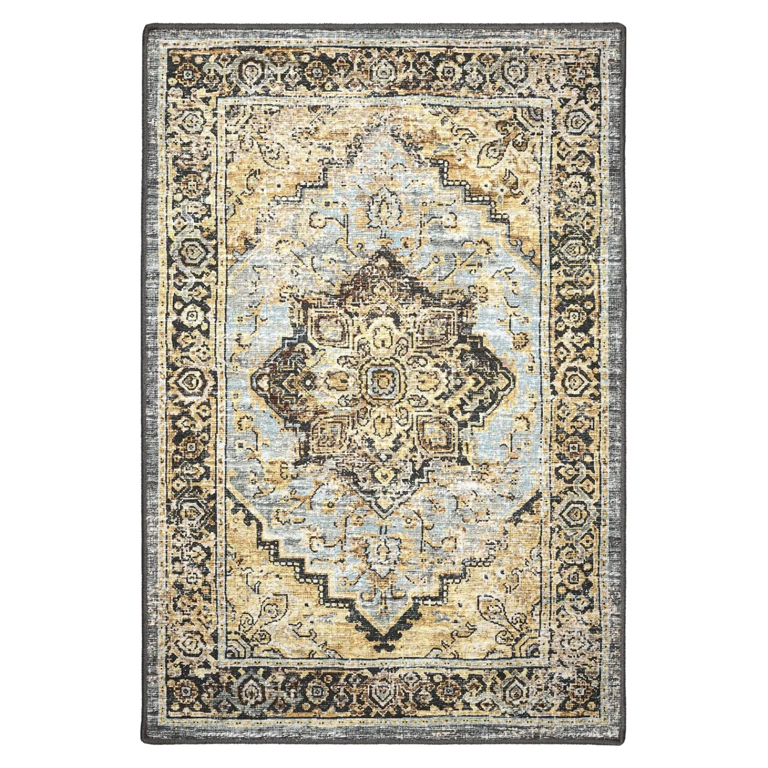Plow & Hearth Area Rugs>Indoor/Outdoor Graves Mill Medallion Rug, 3' x 5'