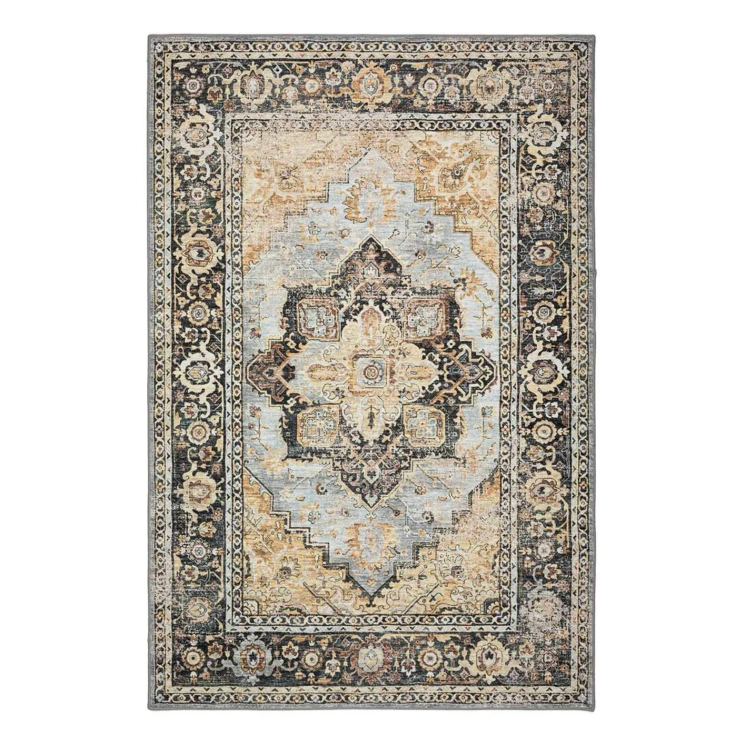 Plow & Hearth Area Rugs>Indoor/Outdoor Graves Mill Medallion Rug, 3' x 5'