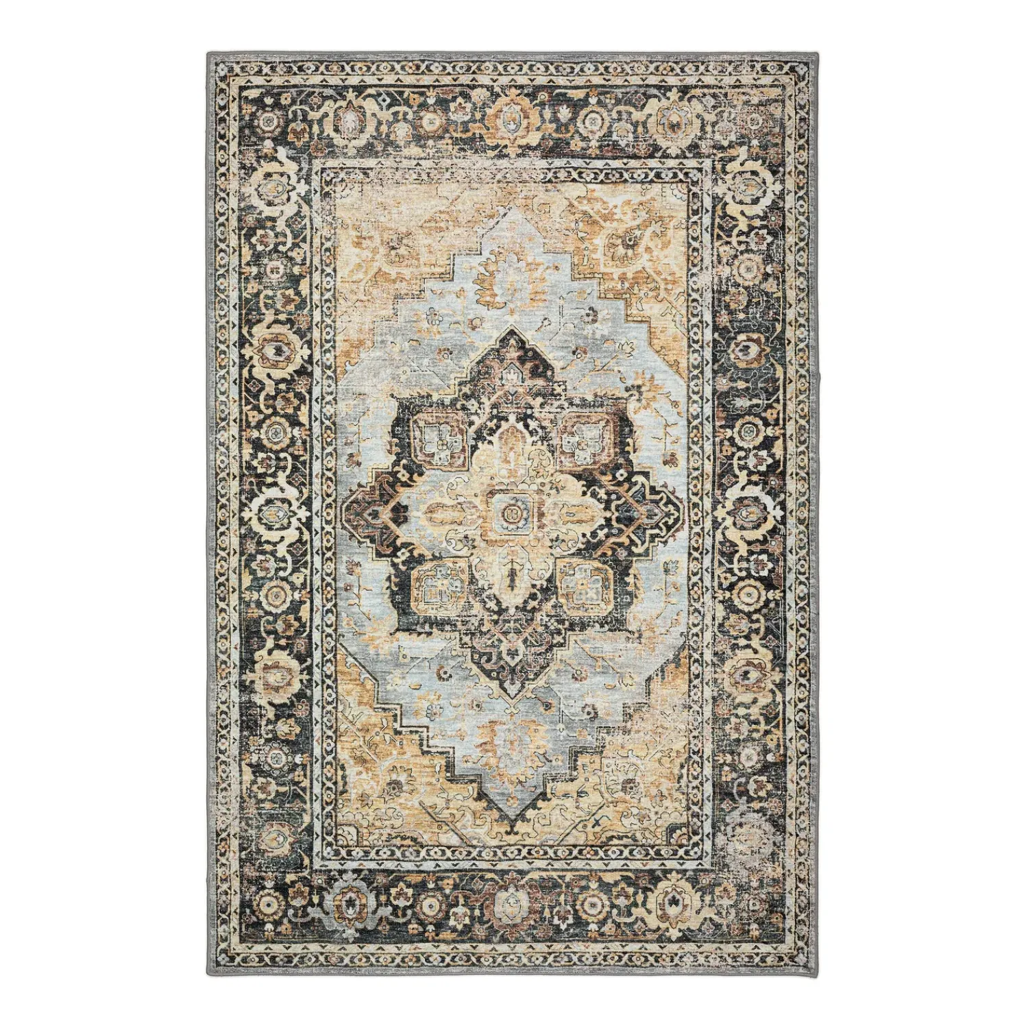 Plow & Hearth Area Rugs>Indoor/Outdoor Graves Mill Medallion Rug, 3' x 5'