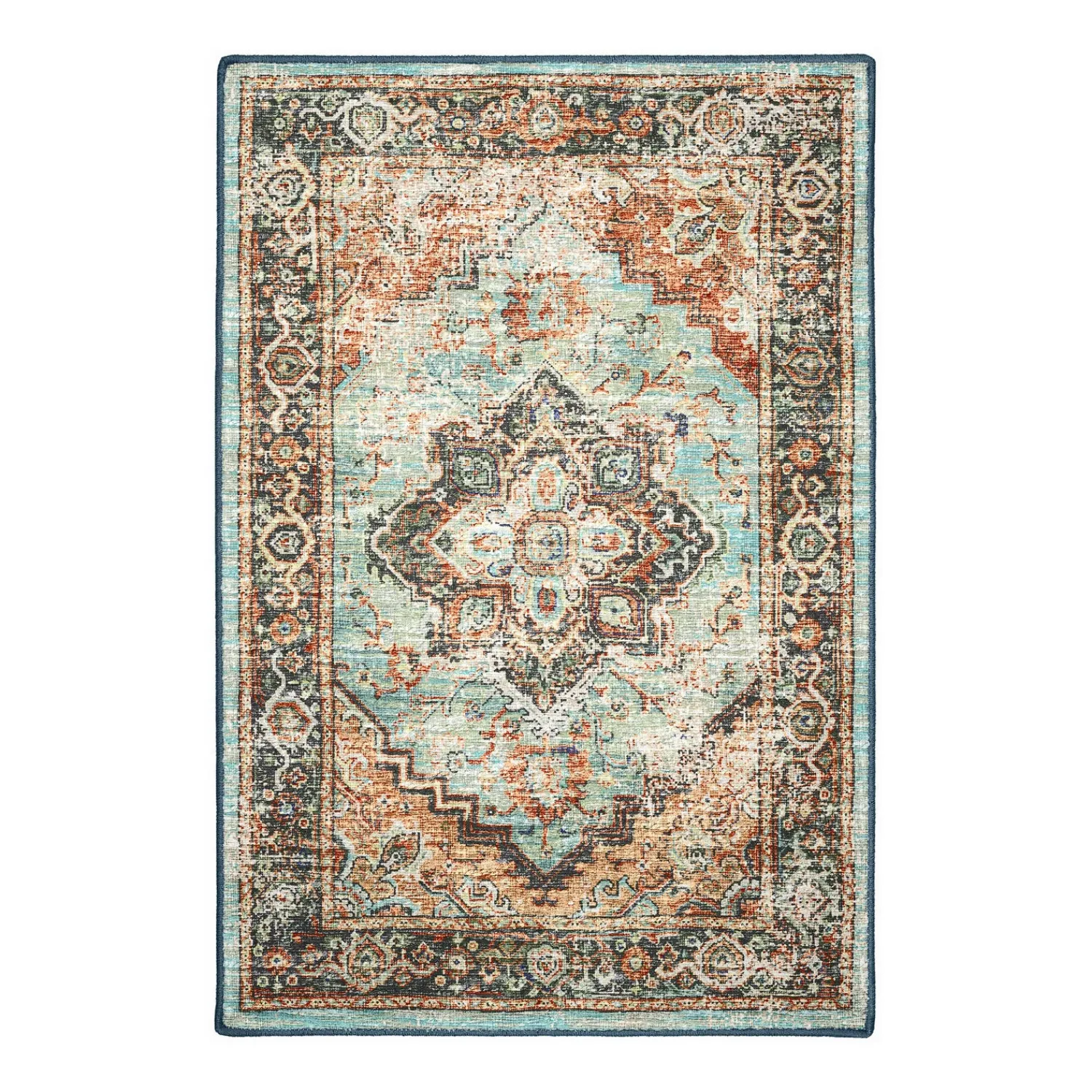 Plow & Hearth Area Rugs>Indoor/Outdoor Graves Mill Medallion Rug, 3' x 5'