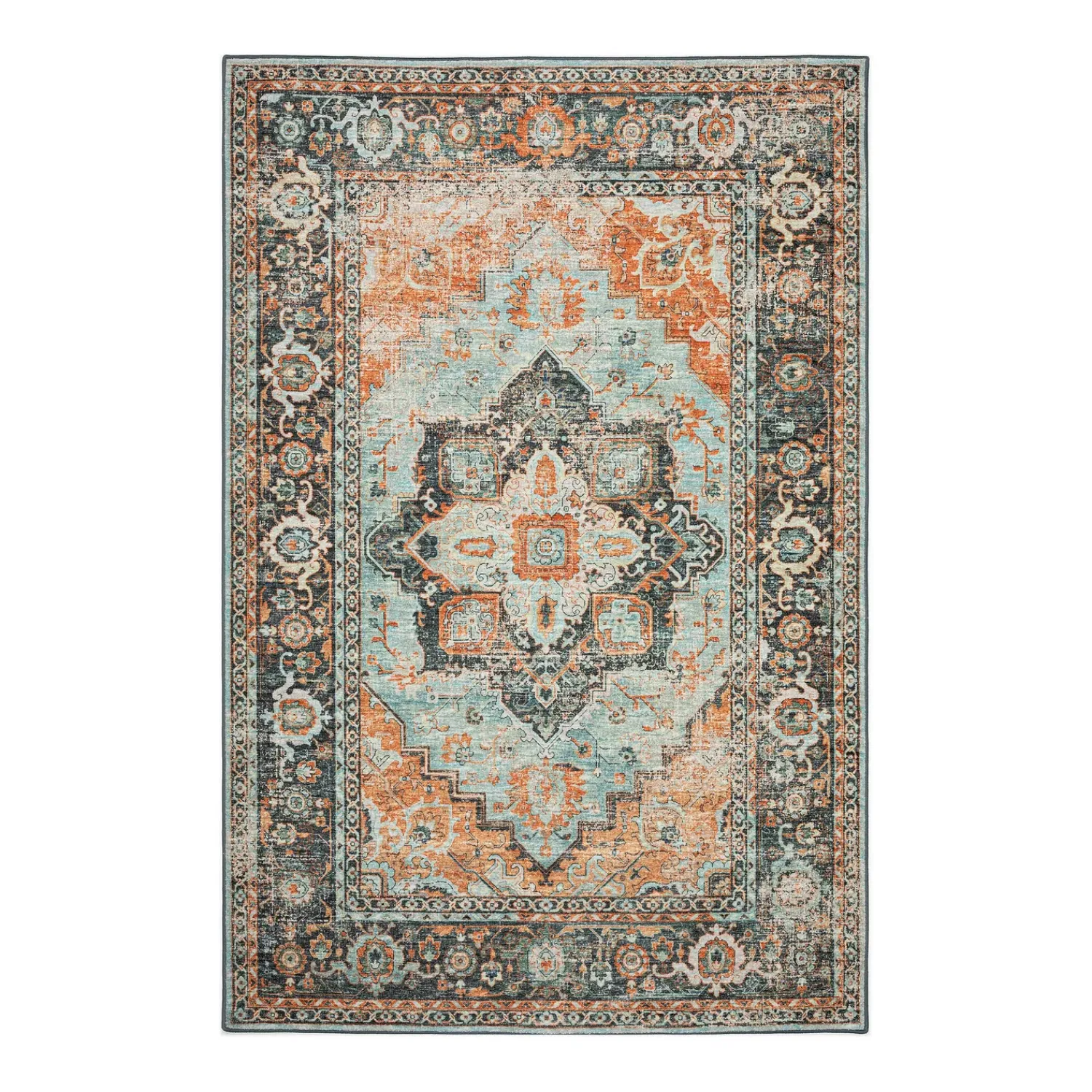 Plow & Hearth Area Rugs>Indoor/Outdoor Graves Mill Medallion Rug, 3' x 5'