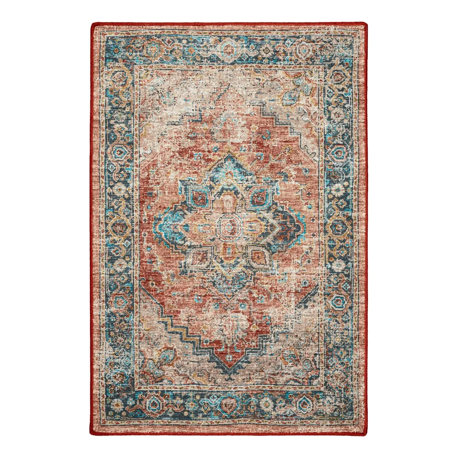 Plow & Hearth Area Rugs>Indoor/Outdoor Graves Mill Medallion Rug, 3' x 5'
