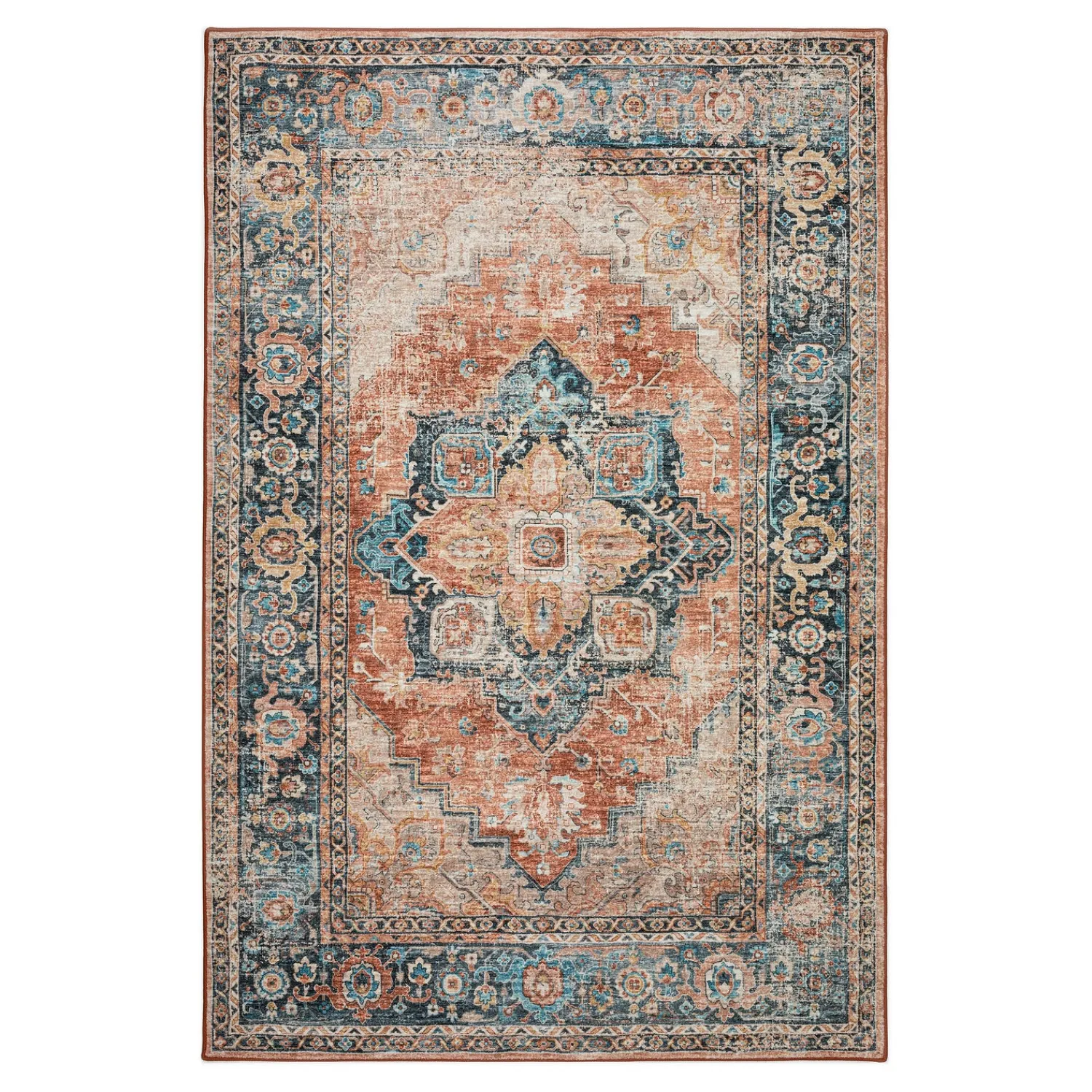 Plow & Hearth Area Rugs>Indoor/Outdoor Graves Mill Medallion Rug, 3' x 5'