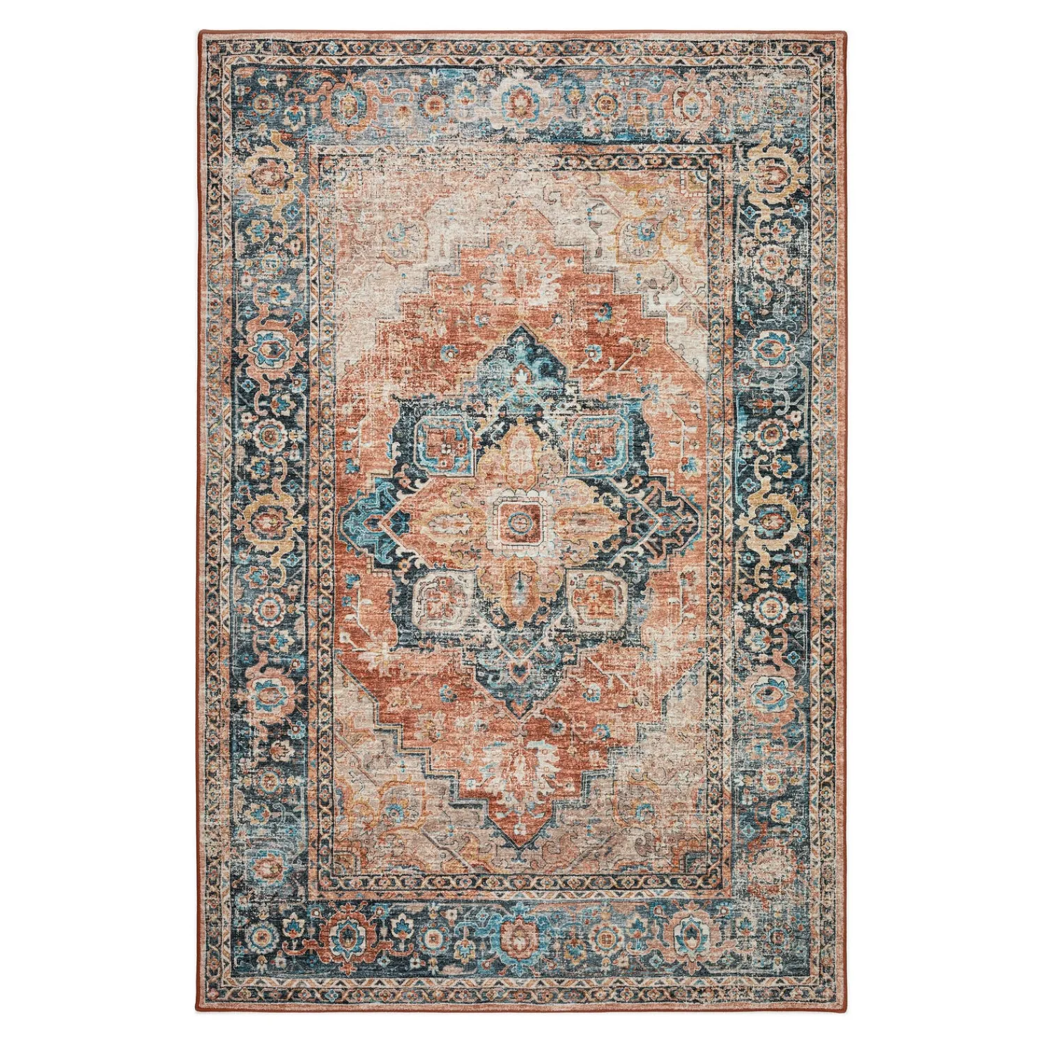 Plow & Hearth Area Rugs>Indoor/Outdoor Graves Mill Medallion Rug, 3' x 5'