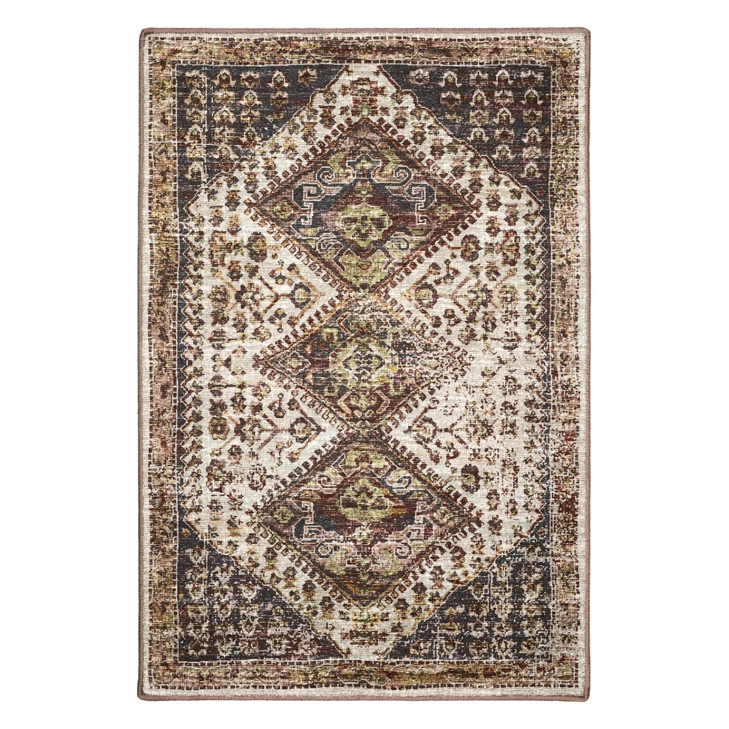 Plow & Hearth Area Rugs>Indoor/Outdoor Graves Mill Harlequin Rug, 3' x 5'