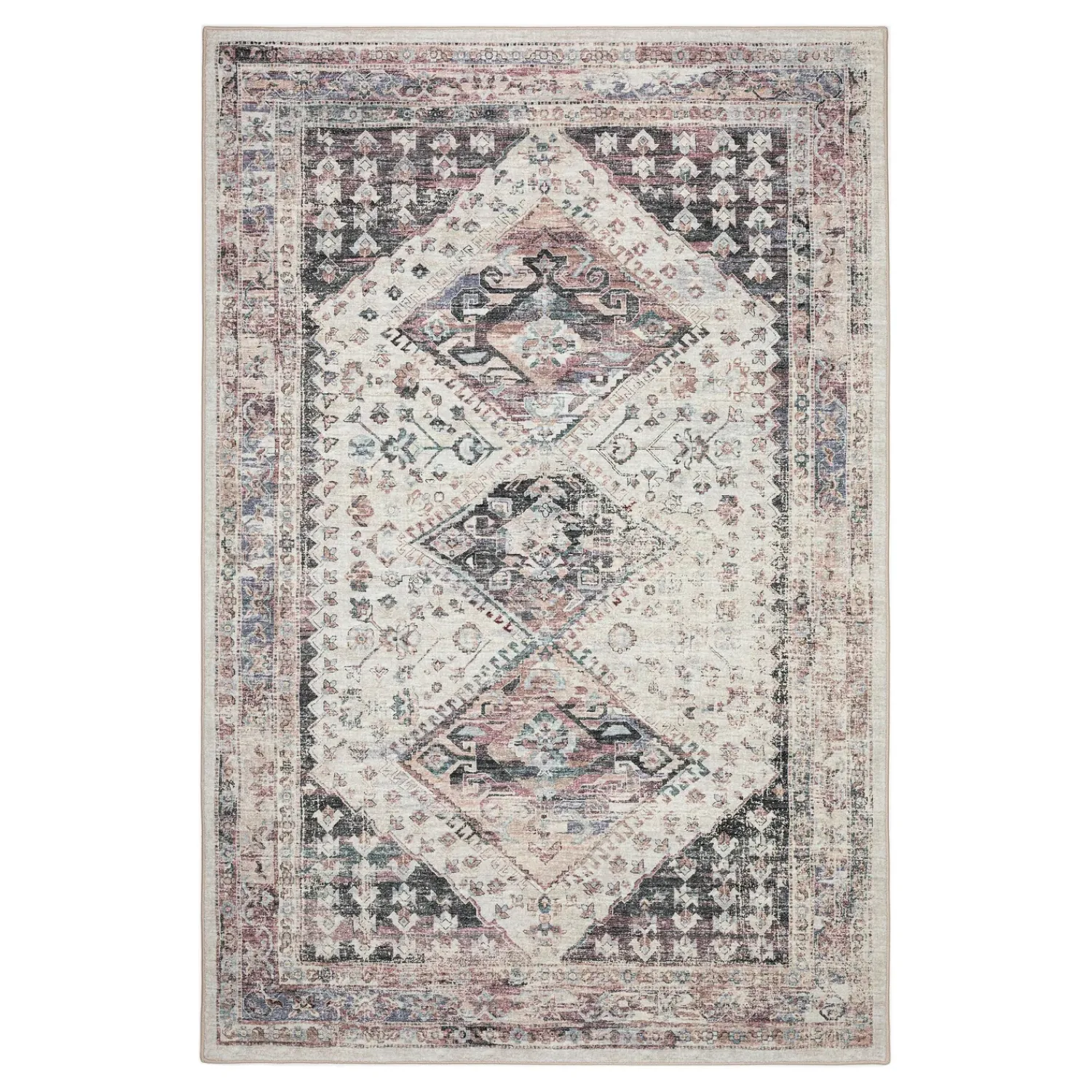 Plow & Hearth Area Rugs>Indoor/Outdoor Graves Mill Harlequin Rug, 3' x 5'