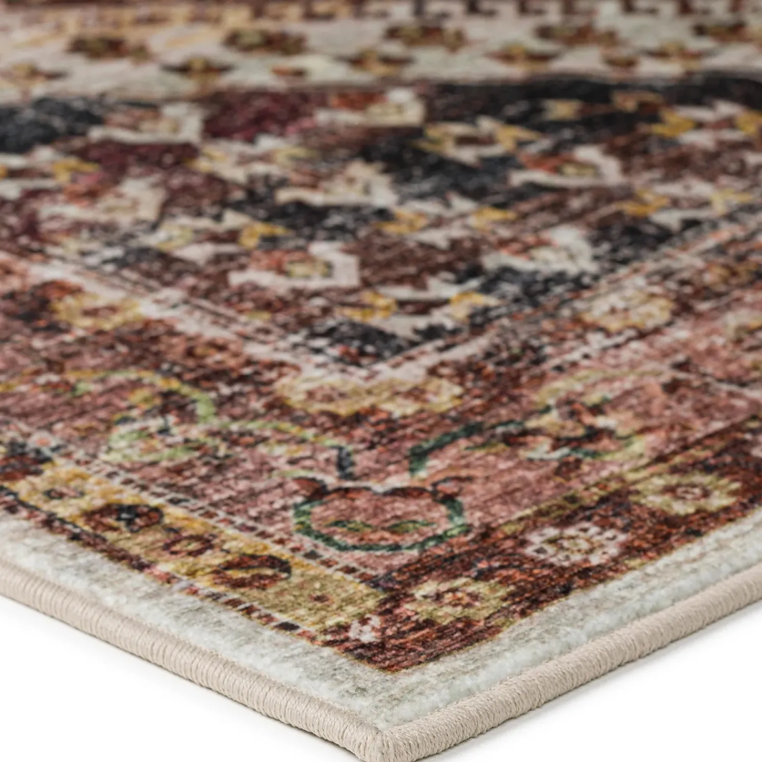 Plow & Hearth Area Rugs>Indoor/Outdoor Graves Mill Harlequin Round Rug, 8' dia.
