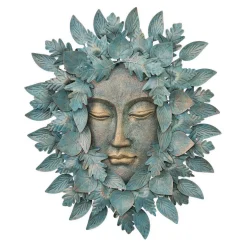 Plow & Hearth Outdoor Wall Art|Wall Art>Indoor/Outdoor Green Man Wall Art