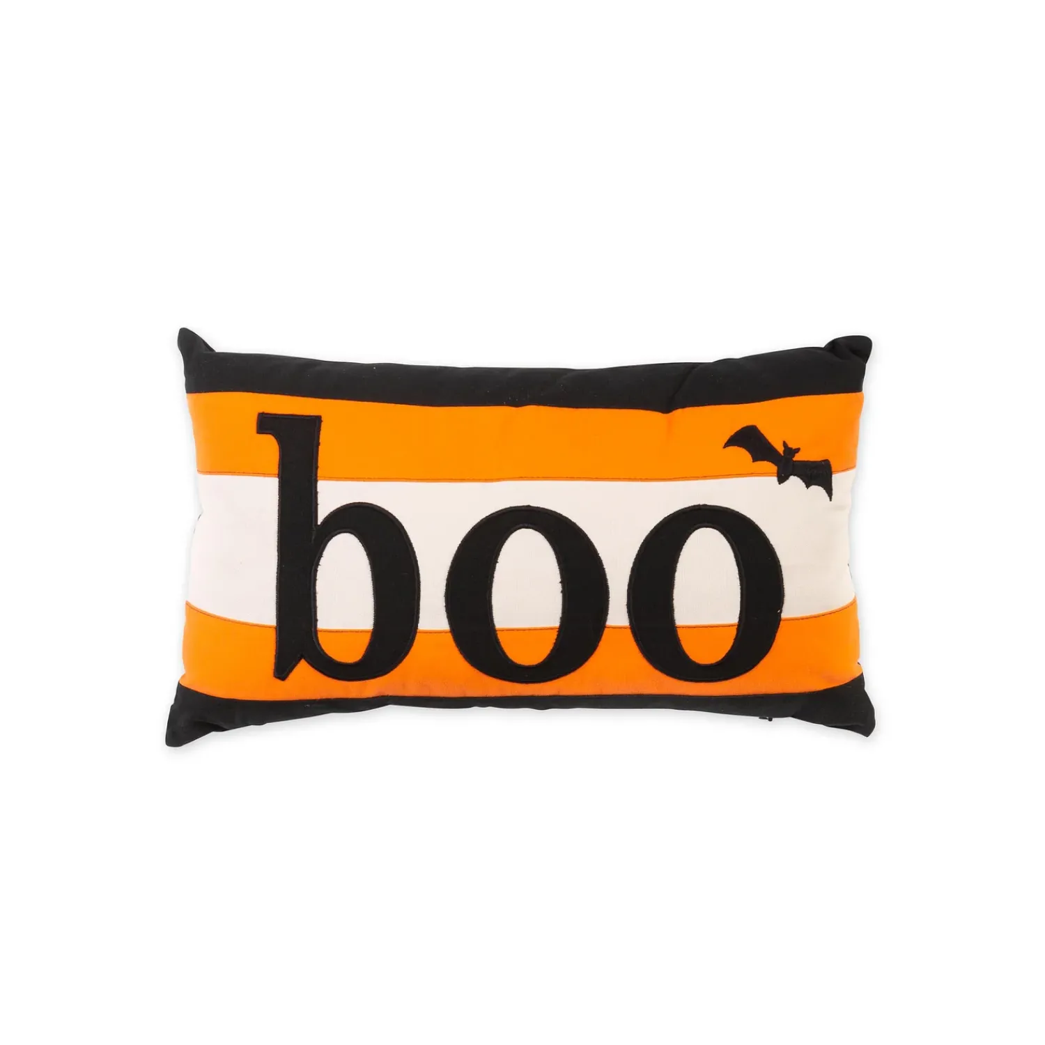 Plow & Hearth Outdoor Throw Pillows|Decorative Pillows>Indoor/Outdoor Halloween Boo Lumbar Cotton Throw Pillow