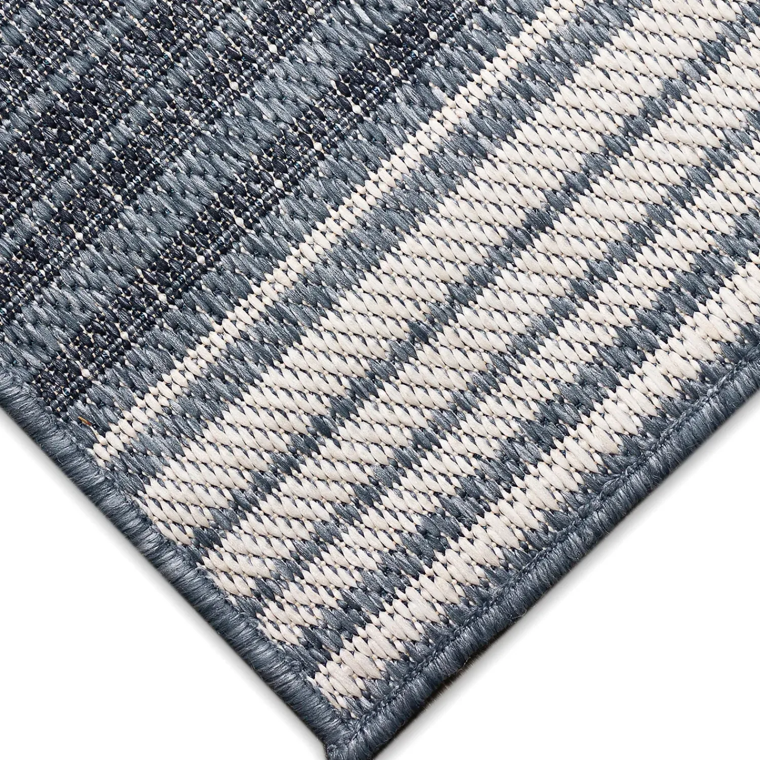 Plow & Hearth Area Rugs>Indoor/Outdoor Honey Bees Rug, 7'10" x 9'10" Navy