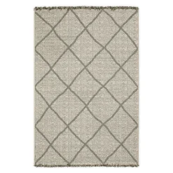 Plow & Hearth Area Rugs>Indoor/Outdoor Huntington Lattice Polypropylene Rug, 9'10" x 12'10"