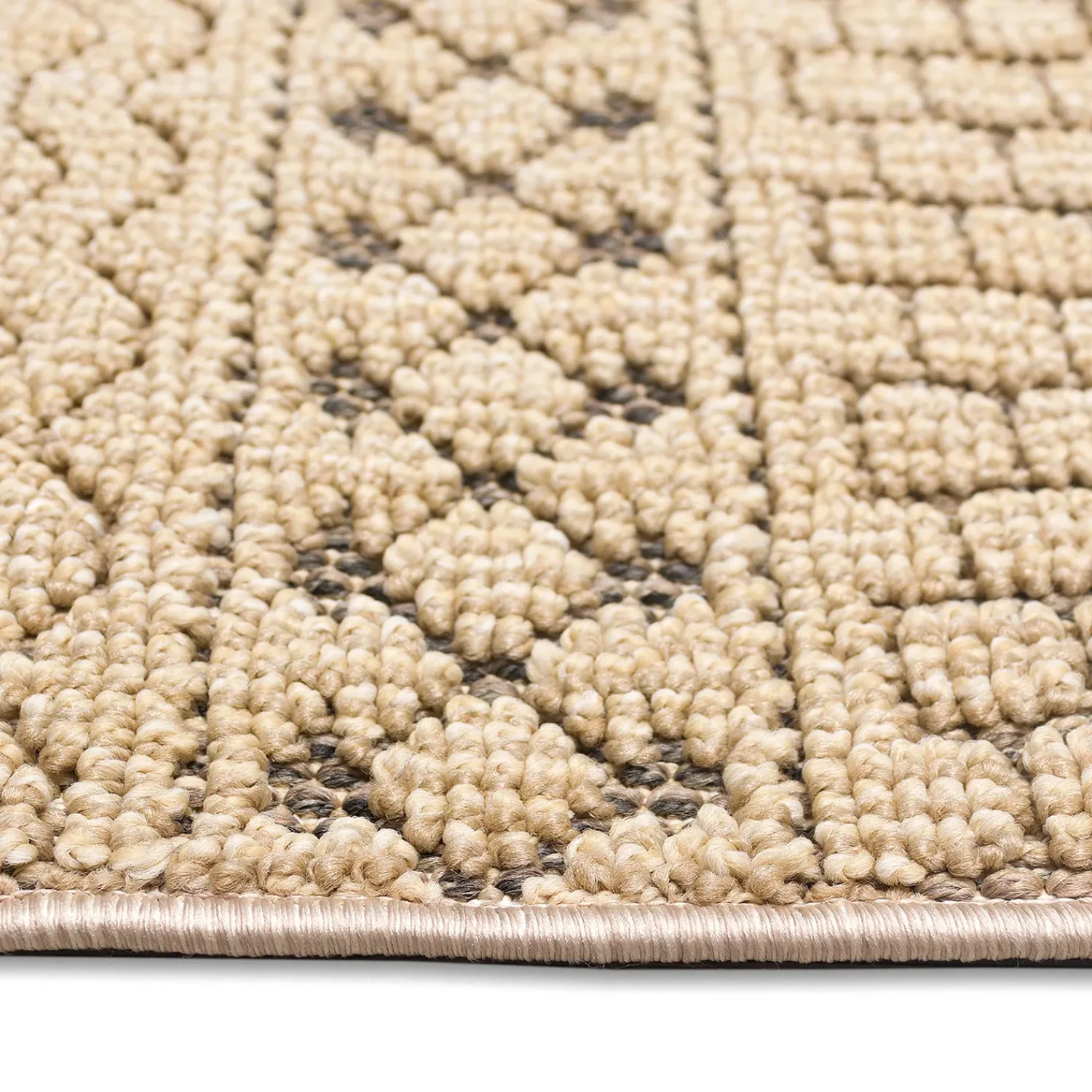 Plow & Hearth Area Rugs>Indoor/Outdoor Kitty Hawk Striped Rug, 5'3" x 7'3"