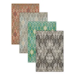 Plow & Hearth Area Rugs>Indoor/Outdoor La Grange Ikat Polypropylene Rug, 10' x 13'