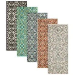 Plow & Hearth Area Rugs>Indoor/Outdoor La Grange Tile Polypropylene Rug, 4' x 5'6"