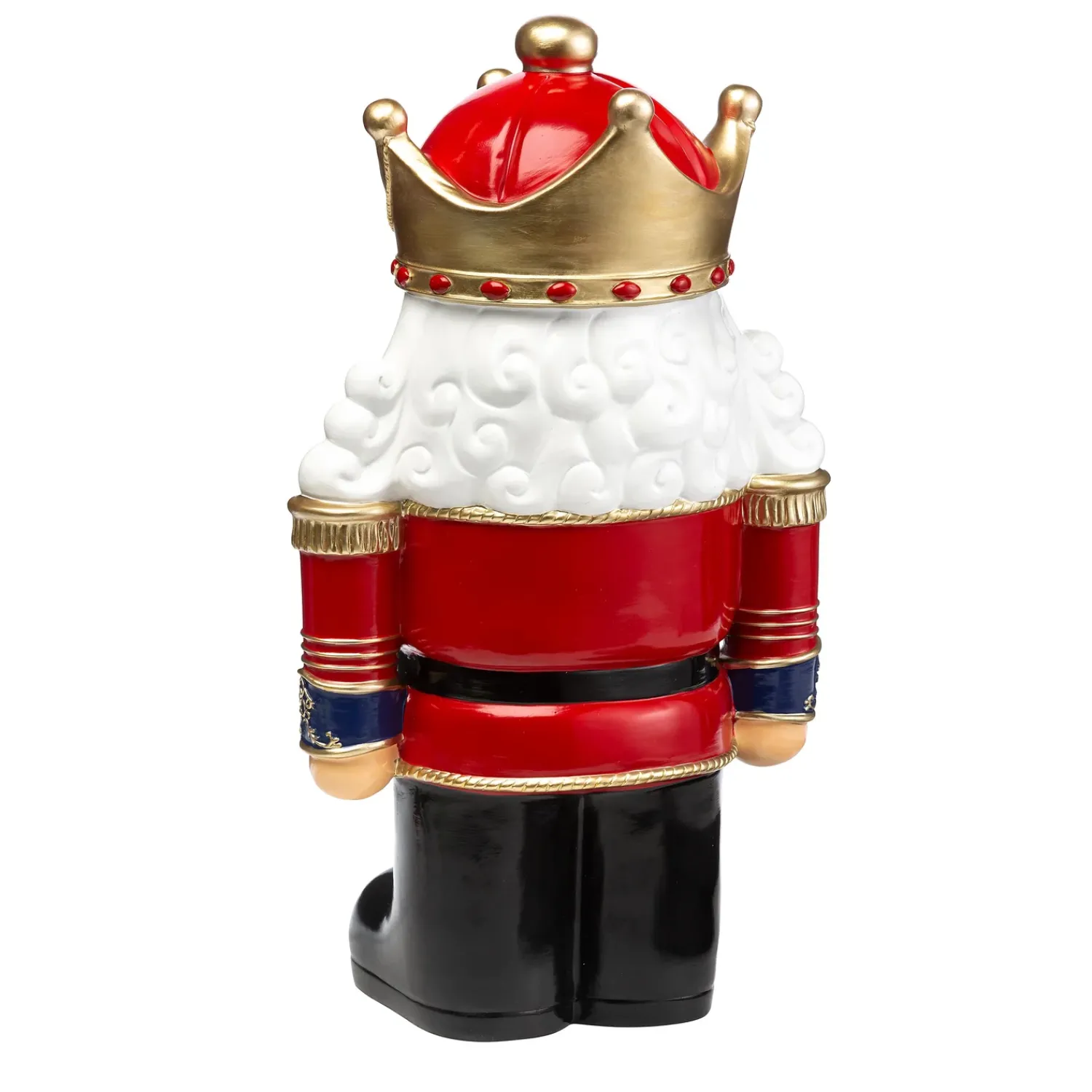 Plow & Hearth Garden Statues|Lighted Garden Decorations>Indoor/Outdoor Lighted Nutcracker Shorty Statue White