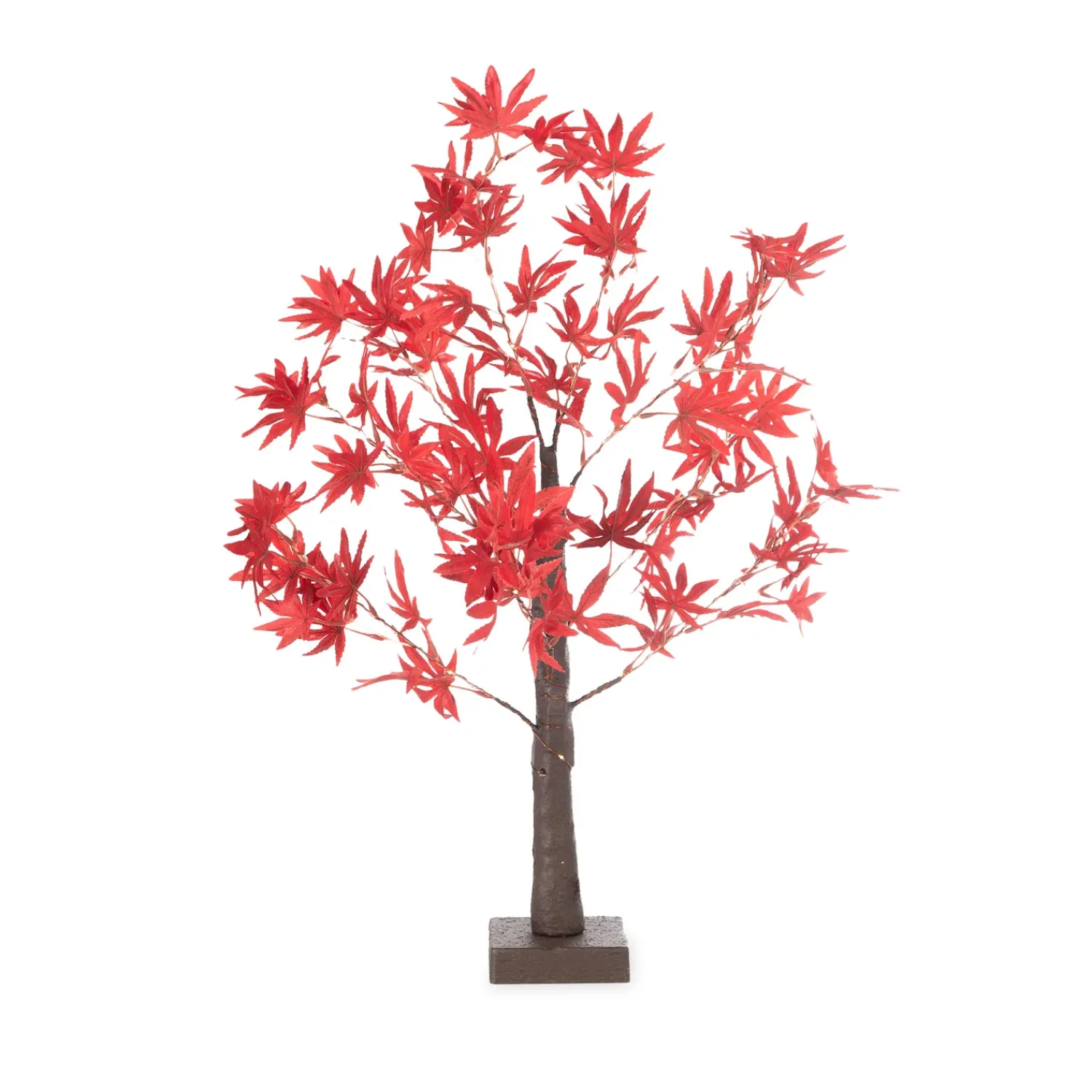 Plow & Hearth Lighted Trees & Garlands>Indoor/Outdoor Lighted Tabletop Japanese Maple Tree with 40 Lights