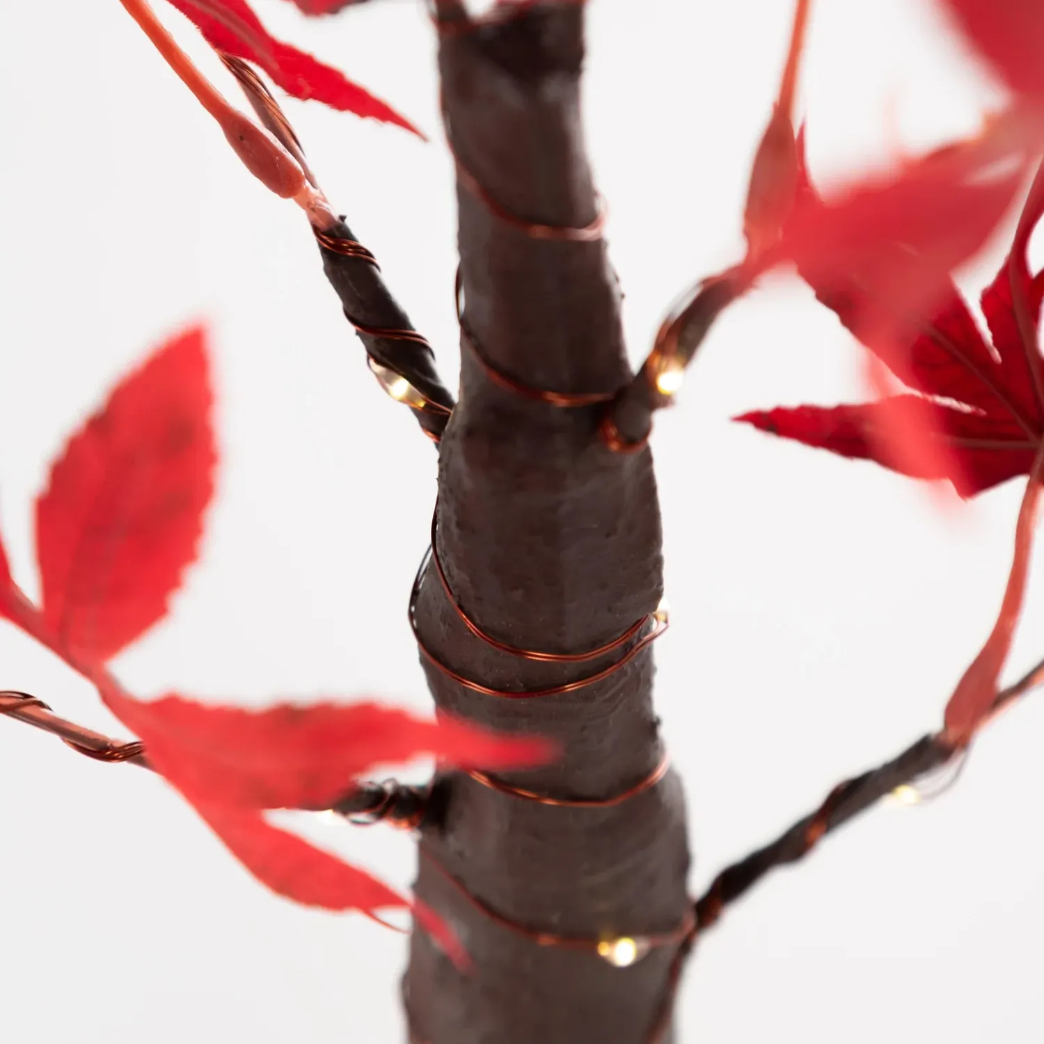 Plow & Hearth Lighted Trees & Garlands>Indoor/Outdoor Lighted Tabletop Japanese Maple Tree with 40 Lights
